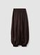 Brown baggy-fit trousers with elasticated cuffs_2