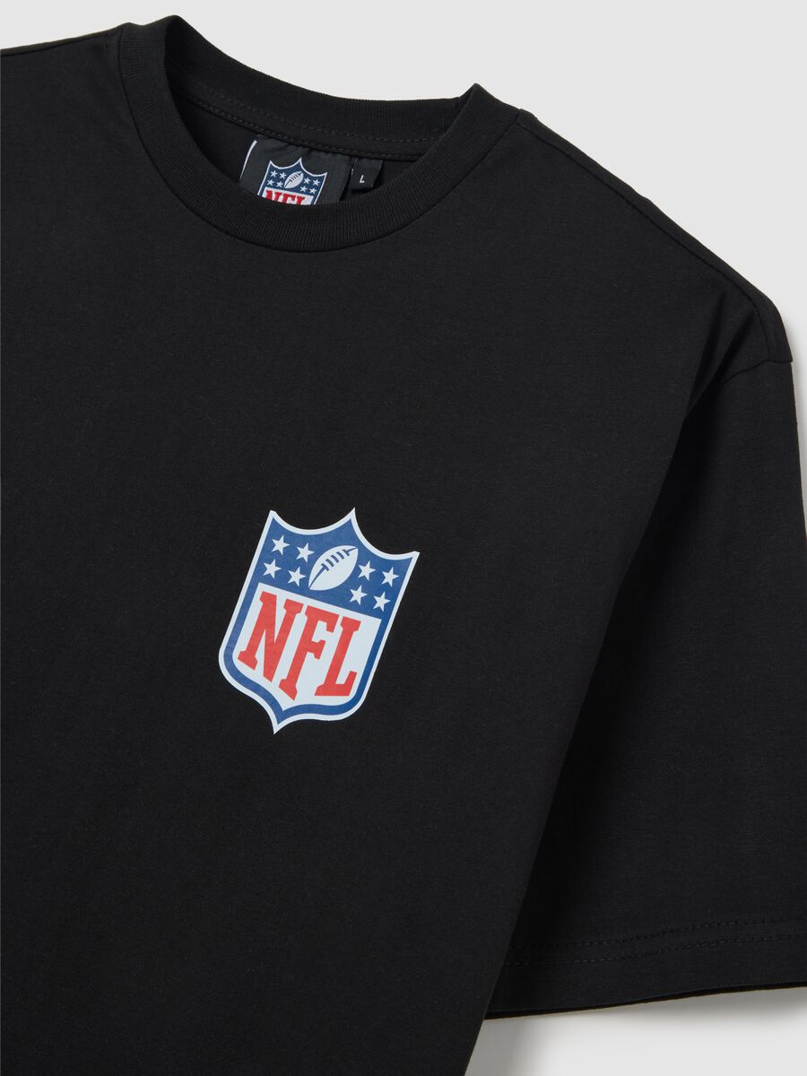Black Pure Cotton NFL Short Sleeve T-shirt_5