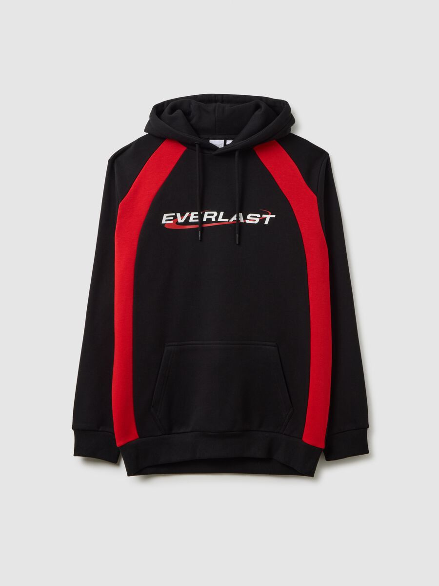 Felpa in misto cotone multicolor con cappuccio Everlast_4