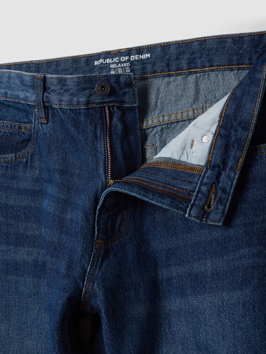 Pure cotton denim jeans, relaxed fit_1