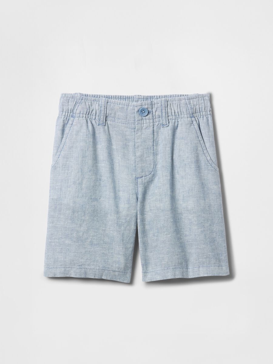 Children's Bermuda shorts in linen and cotton_1