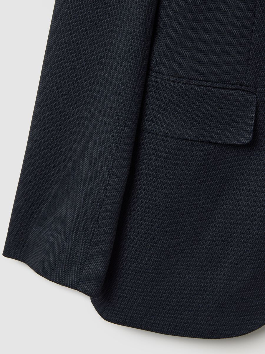 Slim fit blue blazer_1