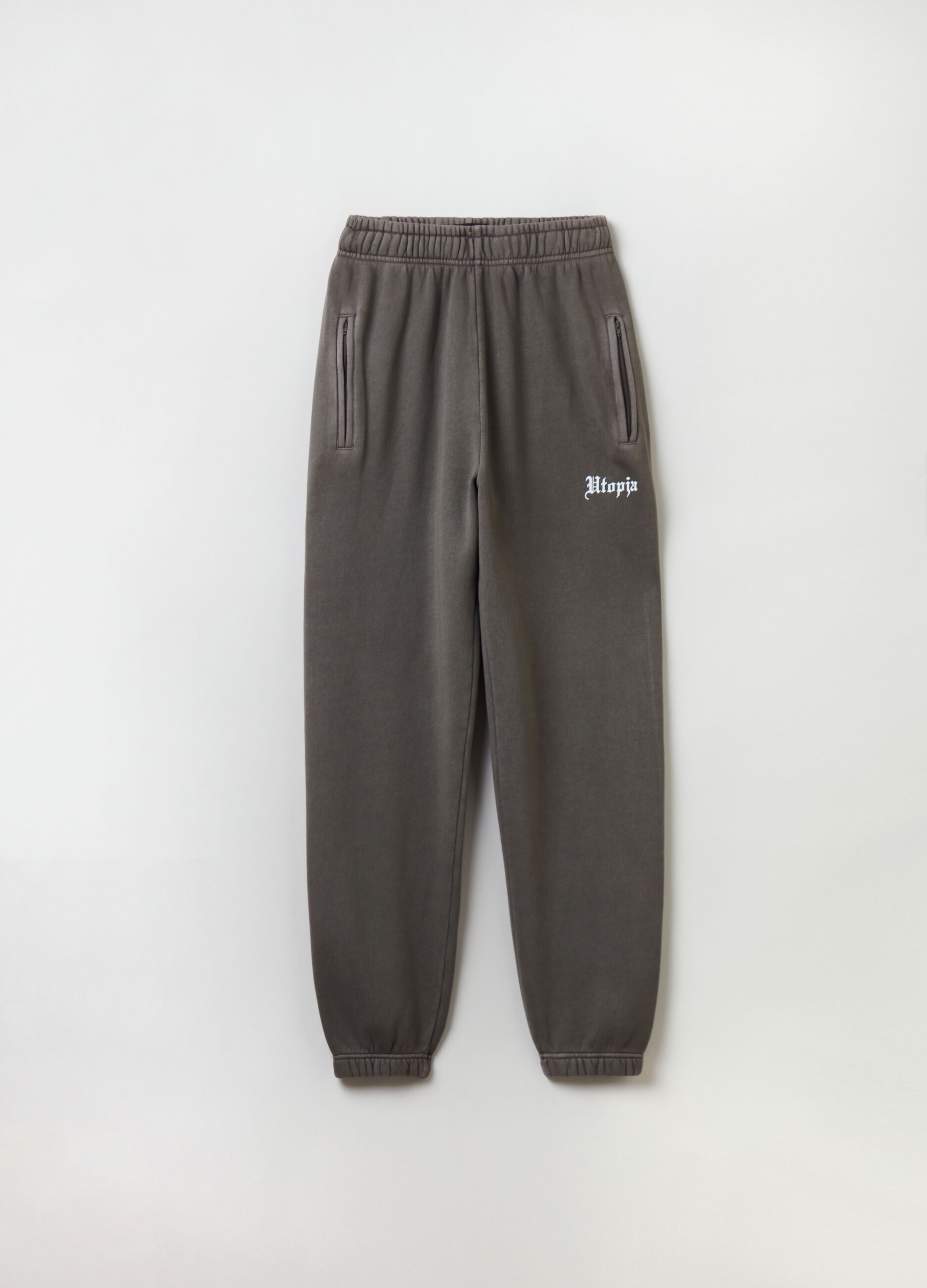 Joggers Sweatpants Smoke Grey_5