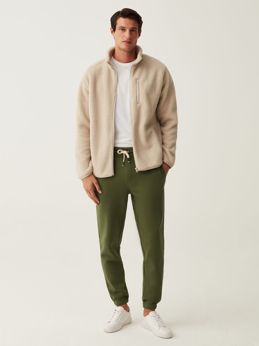 Joggers in felpa con coulisse_0