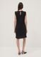 Black fitted dress with ruched detailing_3