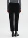 Black stretchy cotton regular fit trousers_2