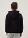 Black pure cotton hoodie for boys_1