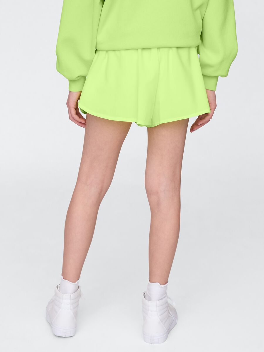 Pleated Green Shorts_2