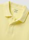 Yellow short-sleeve organic cotton polo shirt, regular fit_1