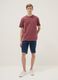 Regular fit red pure cotton short sleeve t-shirt_1