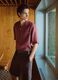 Regular fit pink short sleeve pure linen shirt with pocket_0