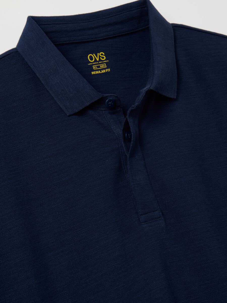 Regular-fit polo shirt in jersey slub_5