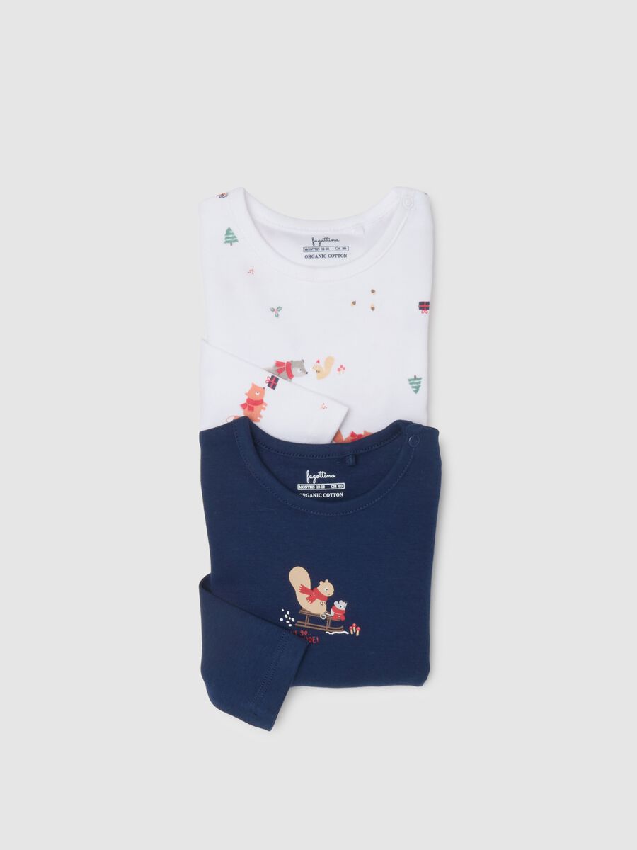 Bipack body multicolor da neonato in puro cotone con fantasia_3