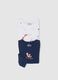 Multicoloured baby's bodysuit twin pack in pure cotton with design_3