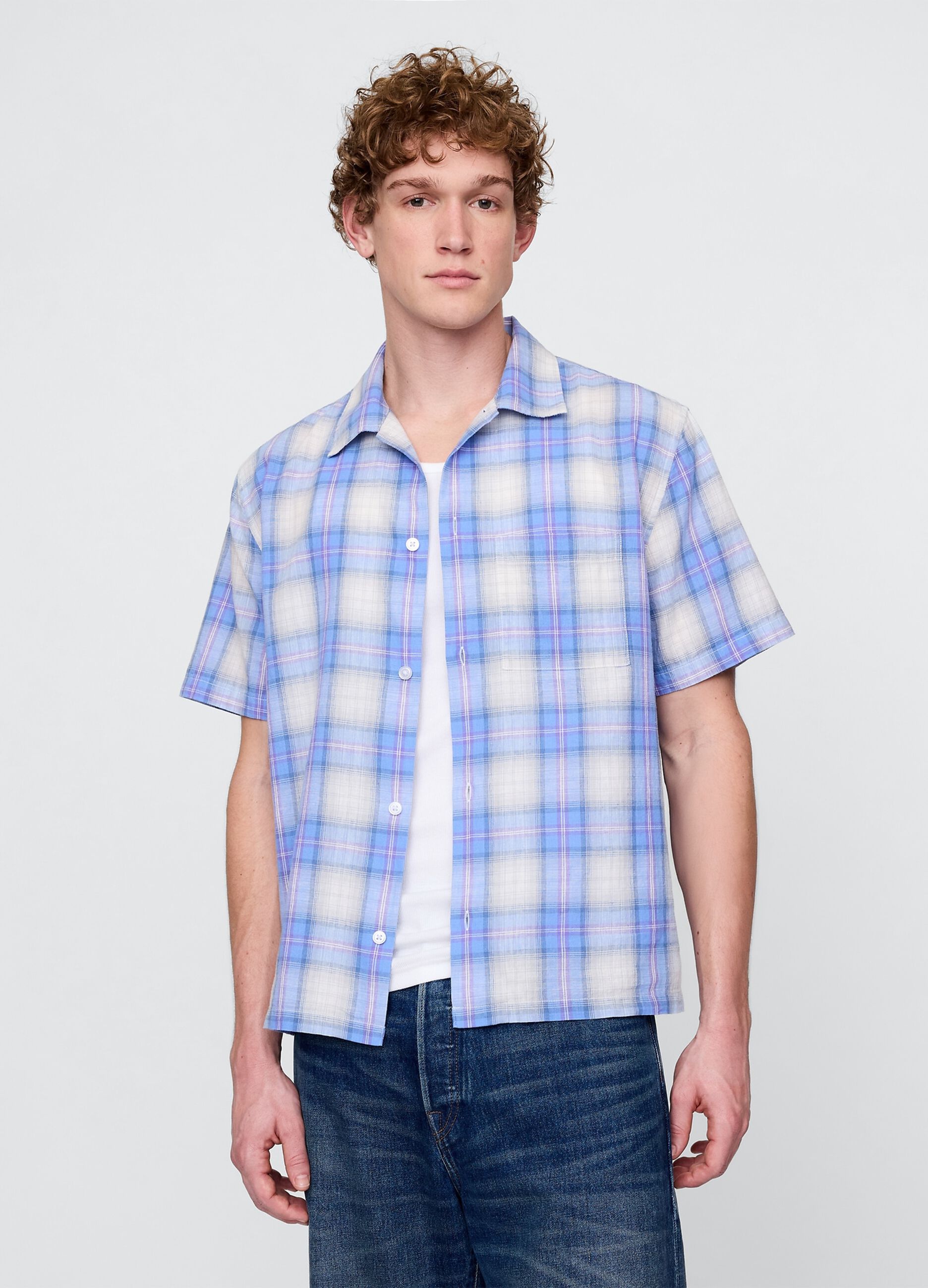 GAP Blue Checked Shirt