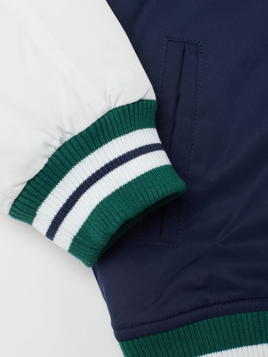 Children's jacket in blue multicolour regular fit fabric_3