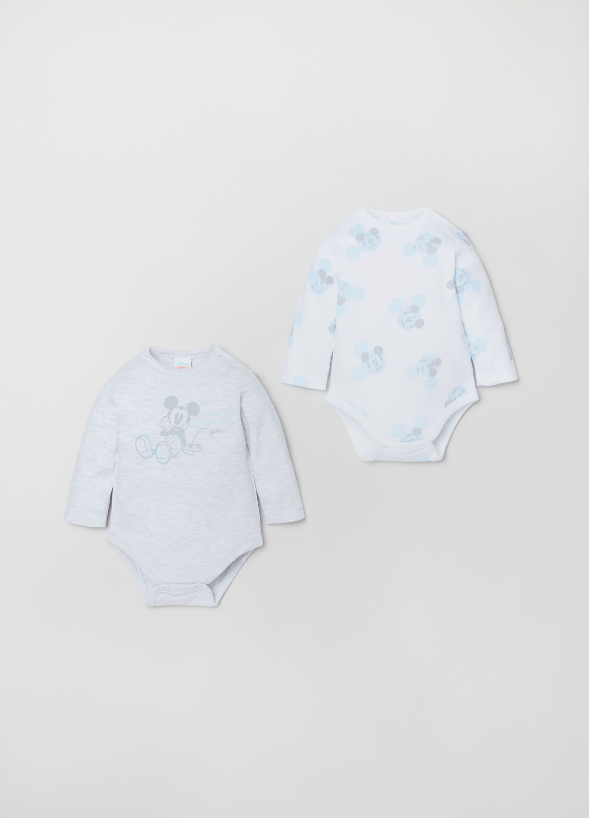 Bipack body in cotone stampa Topolino_0