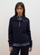 Blue ribbed viscose-blend top with collar_2