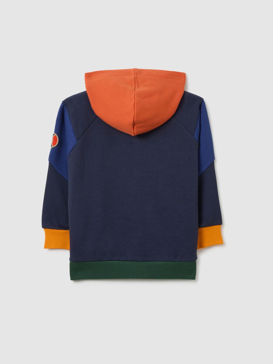 Children's multicolour cotton-blend oversized sweatshirt_1