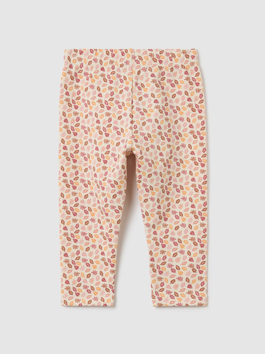 Multicolour cotton regular fit toddler leggings_1