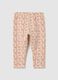 Multicolour cotton regular fit toddler leggings_1