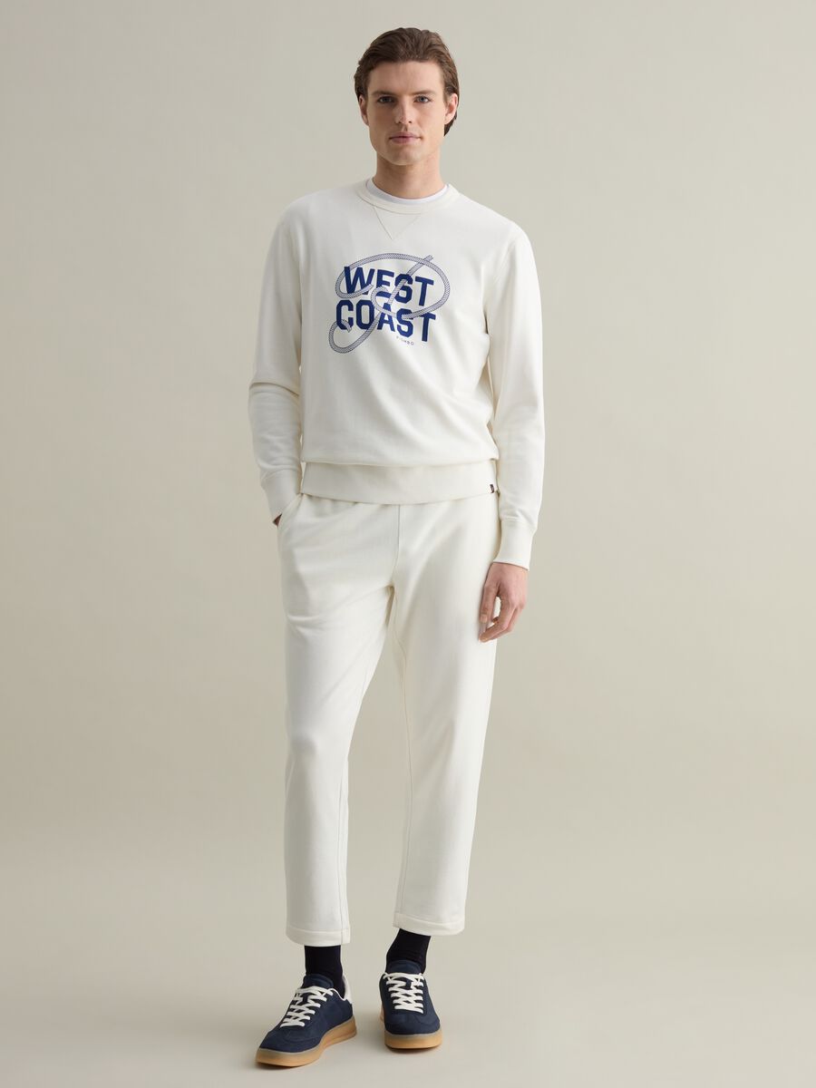 French terry joggers with drawstring_0