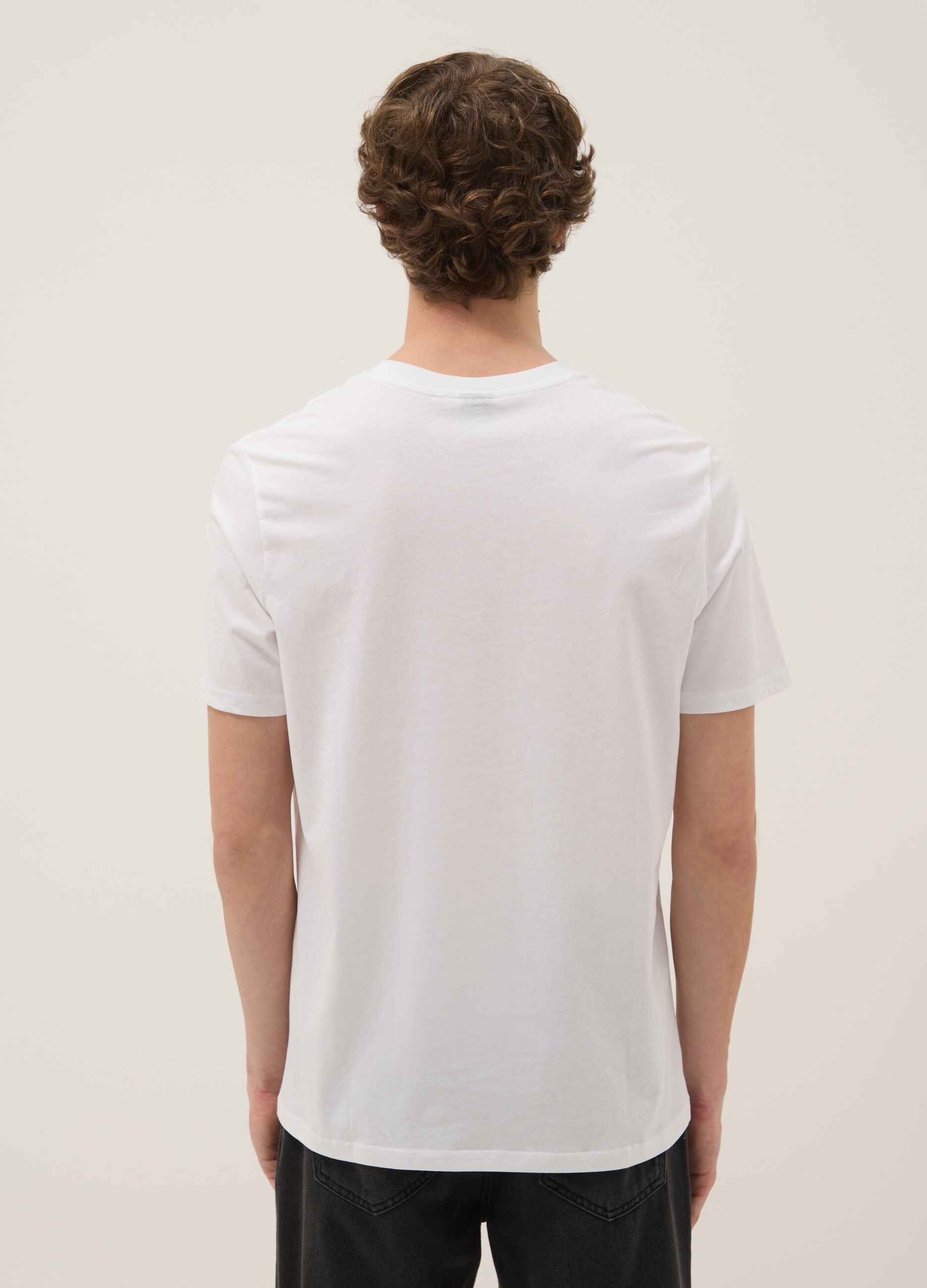 White Paul Frank print T-shirt in pure cotton, regular fit