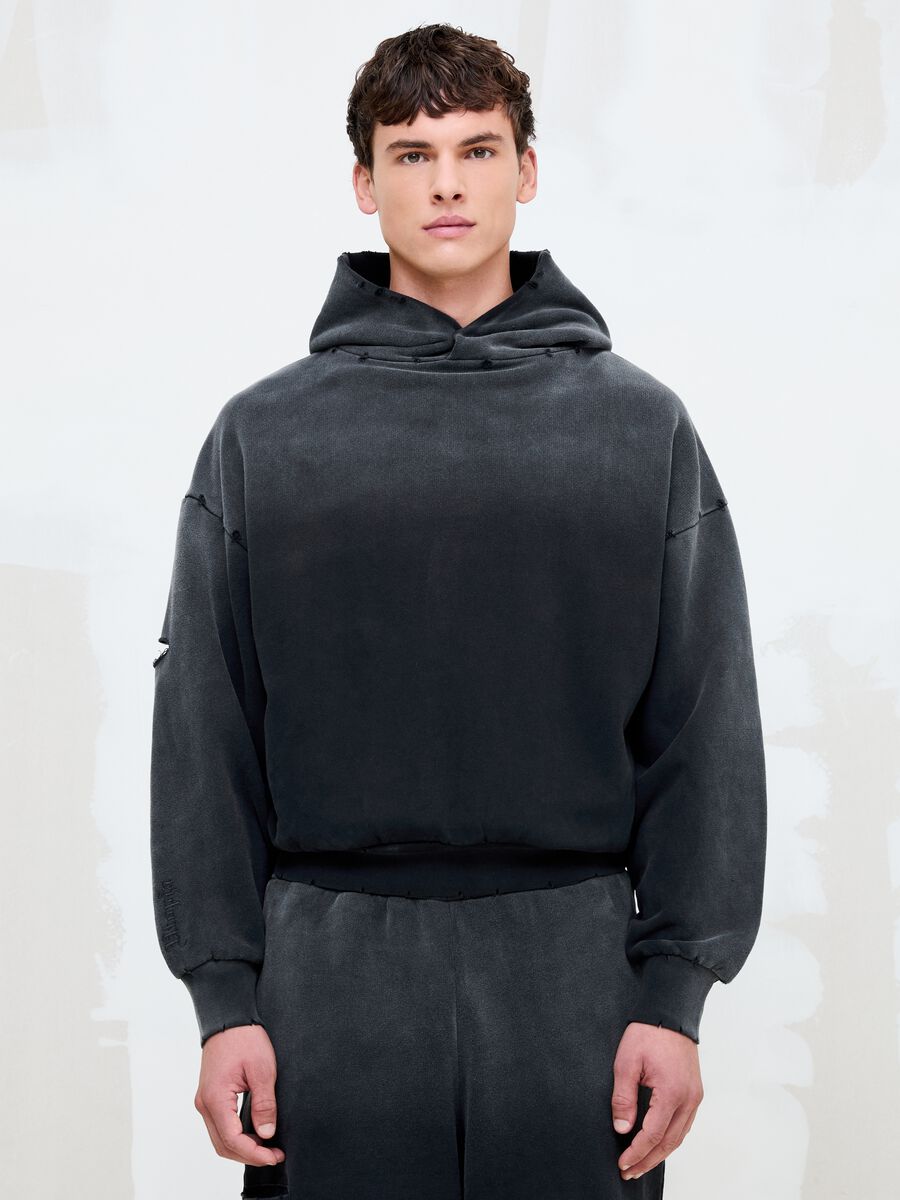 Hoodie Sunfaded Black_2