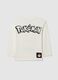 Children's white pure cotton regular fit t-shirt with Pokémon print_1