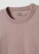 Pink pure cotton crew-neck T-shirt, relaxed fit_5