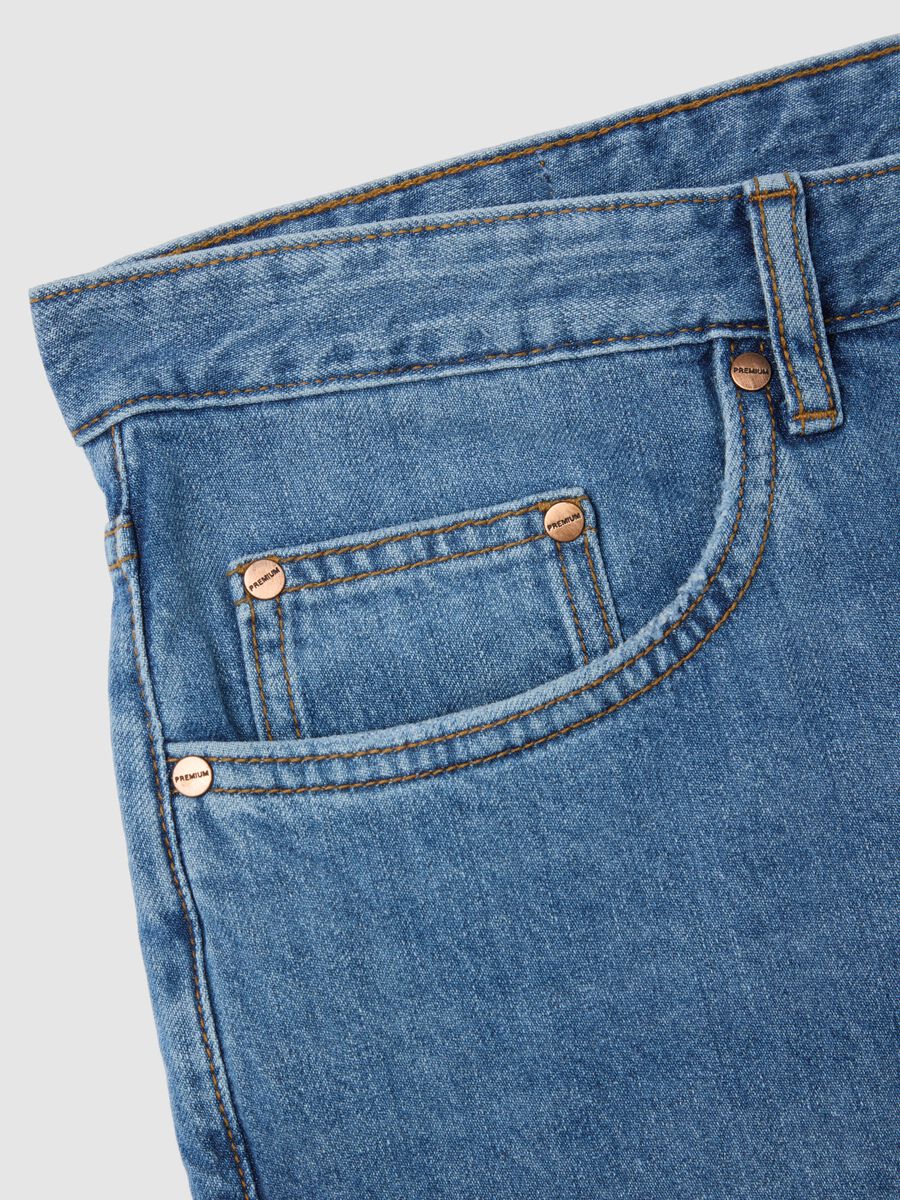 Jeans da uomo in denim blu regular fit_5
