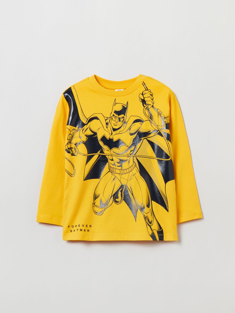 T-shirt maniche lunghe stampa Batman_0