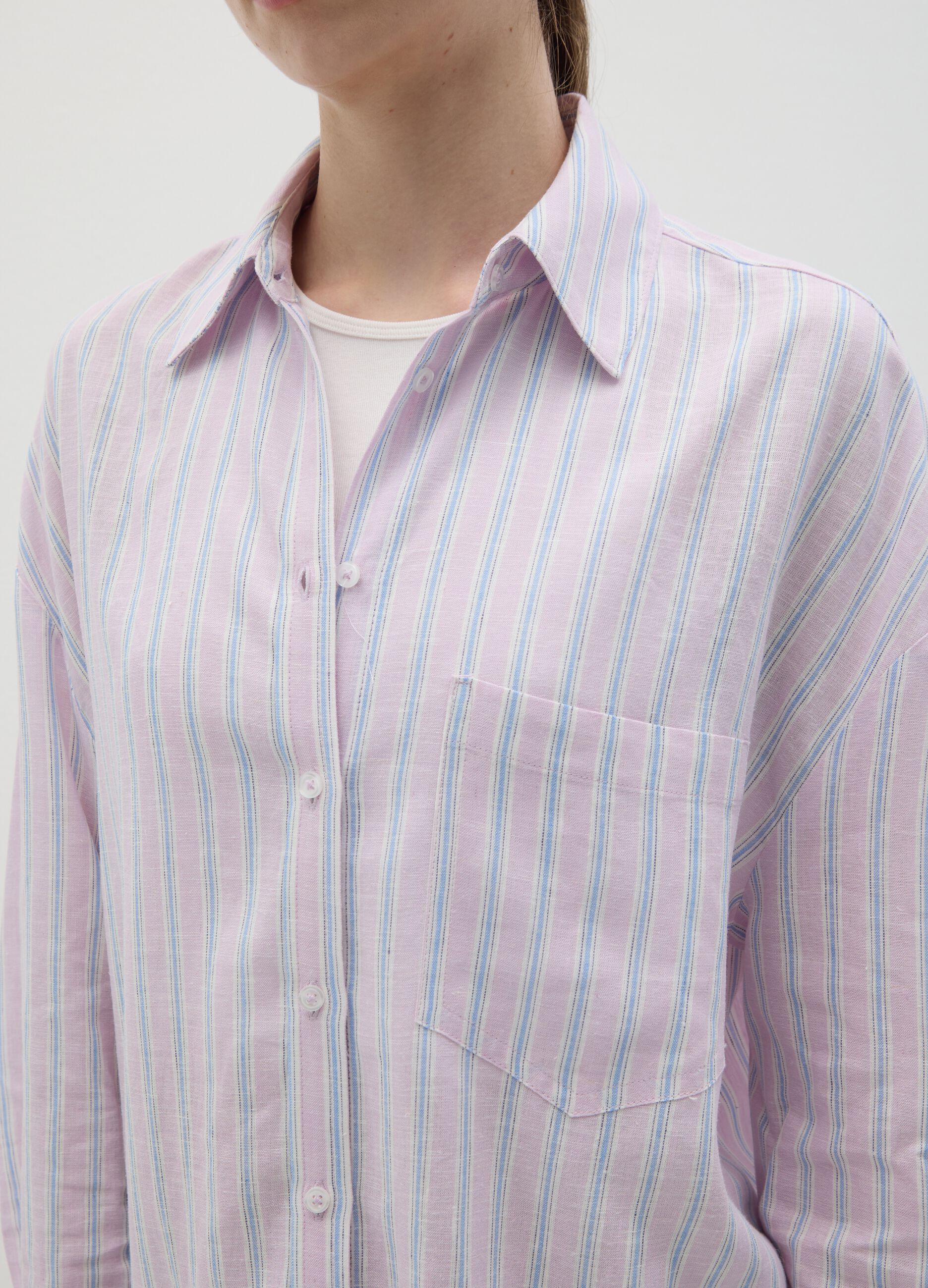 Women's Multicolor Regular Fit Oversized Shirt