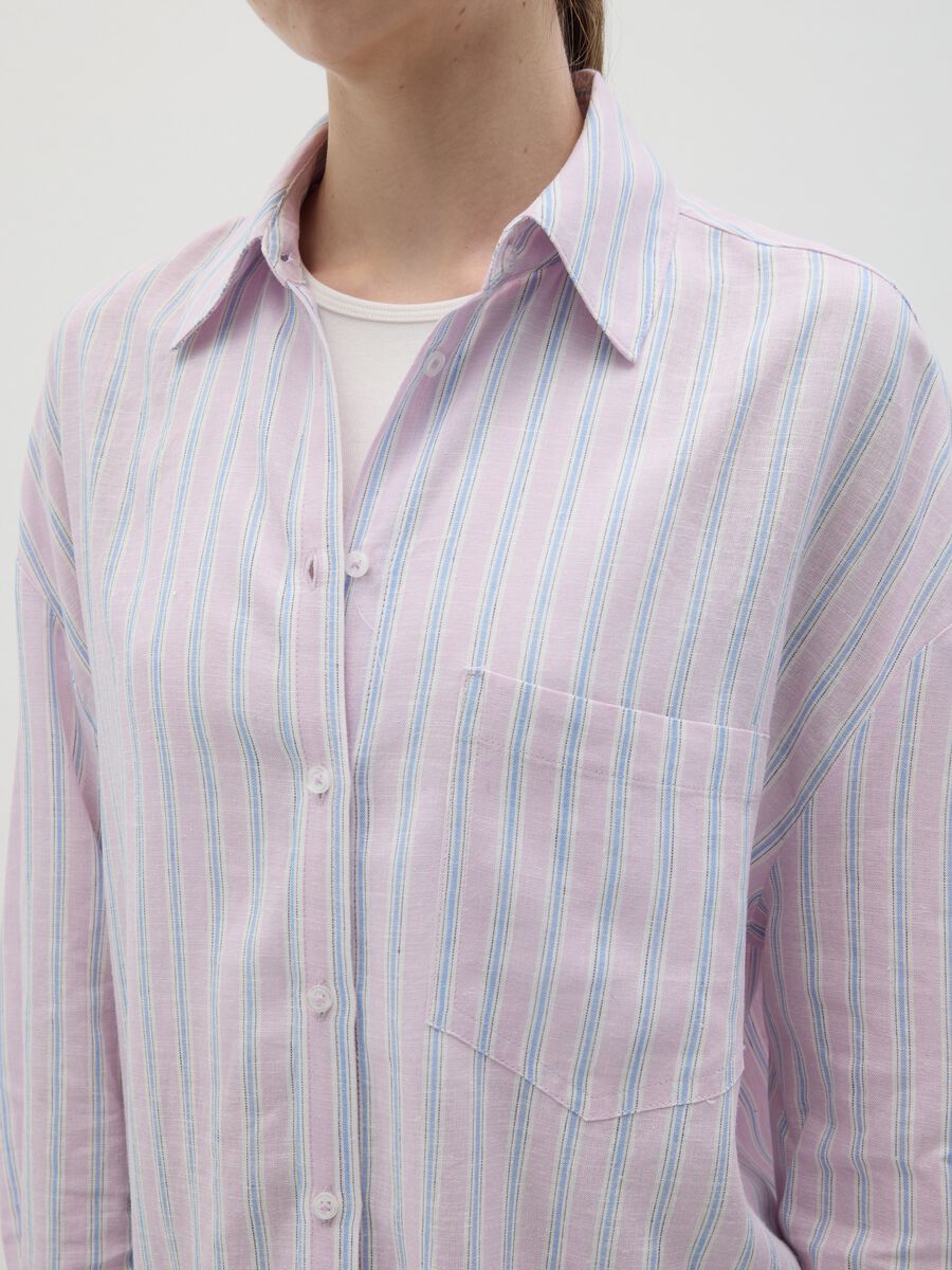 Women's Multicolor Regular Fit Oversized Shirt_2