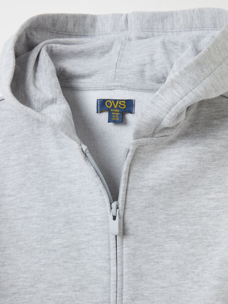 Organic cotton full-zip sweatshirt with hood_2
