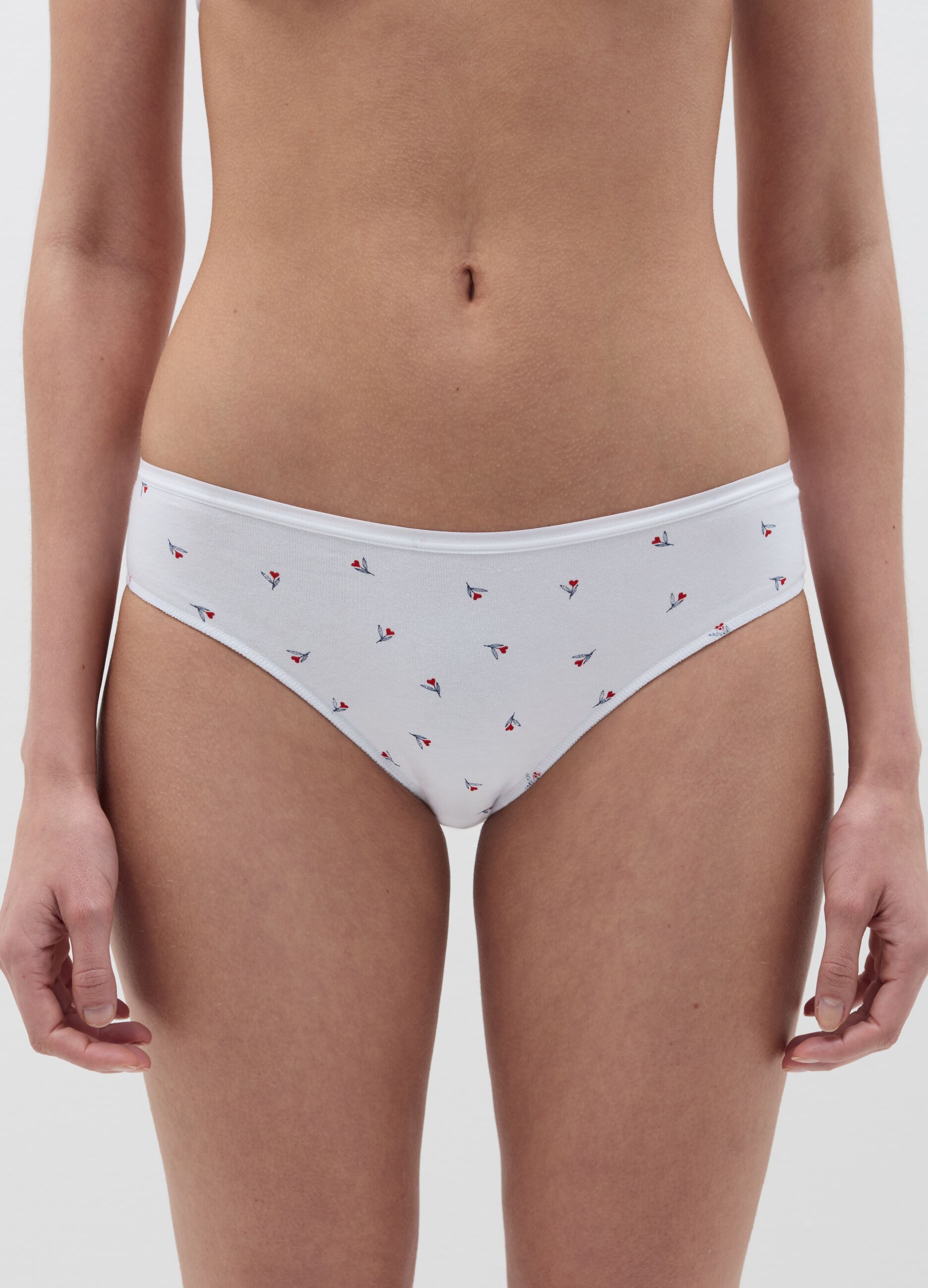 Set cinque slip in cotone e viscosa stretch