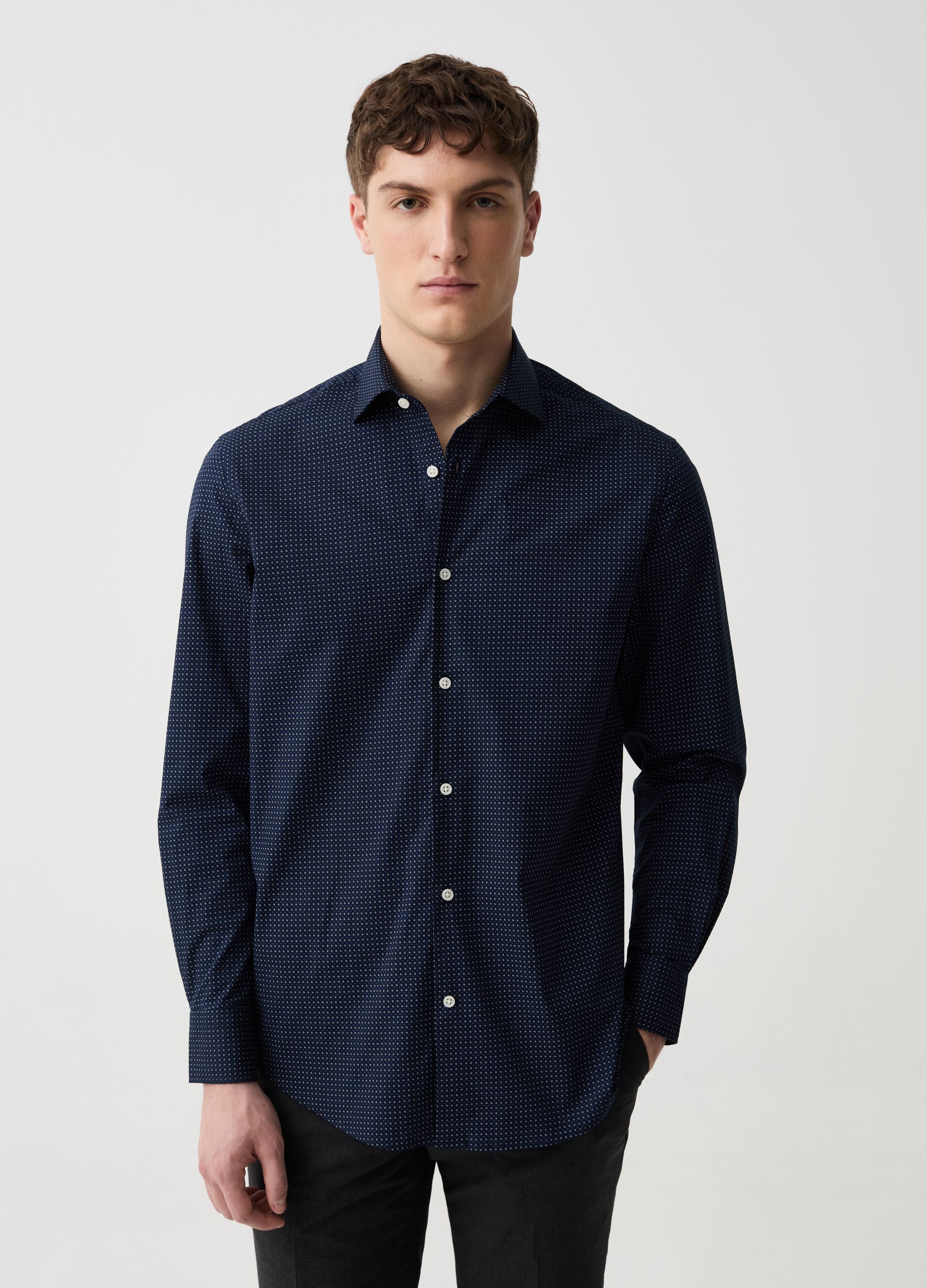 Ovs Camicia regular fit stretch fantasia
