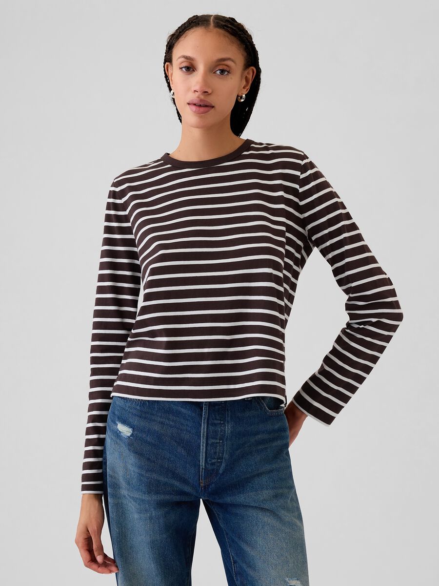 Long-sleeved T-shirt in cotton_0