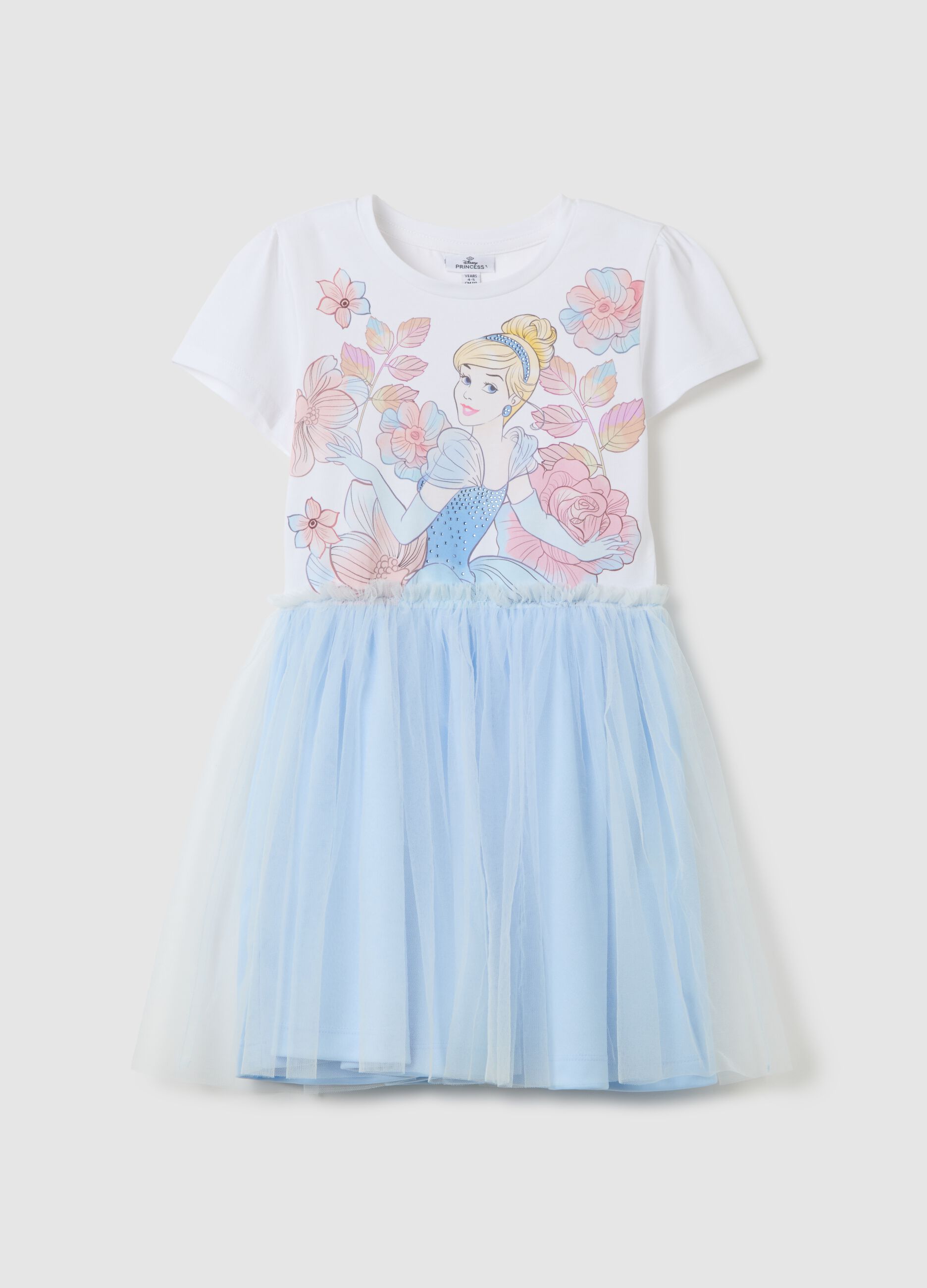 Abito da bambina in misto cotone multicolor regular fit