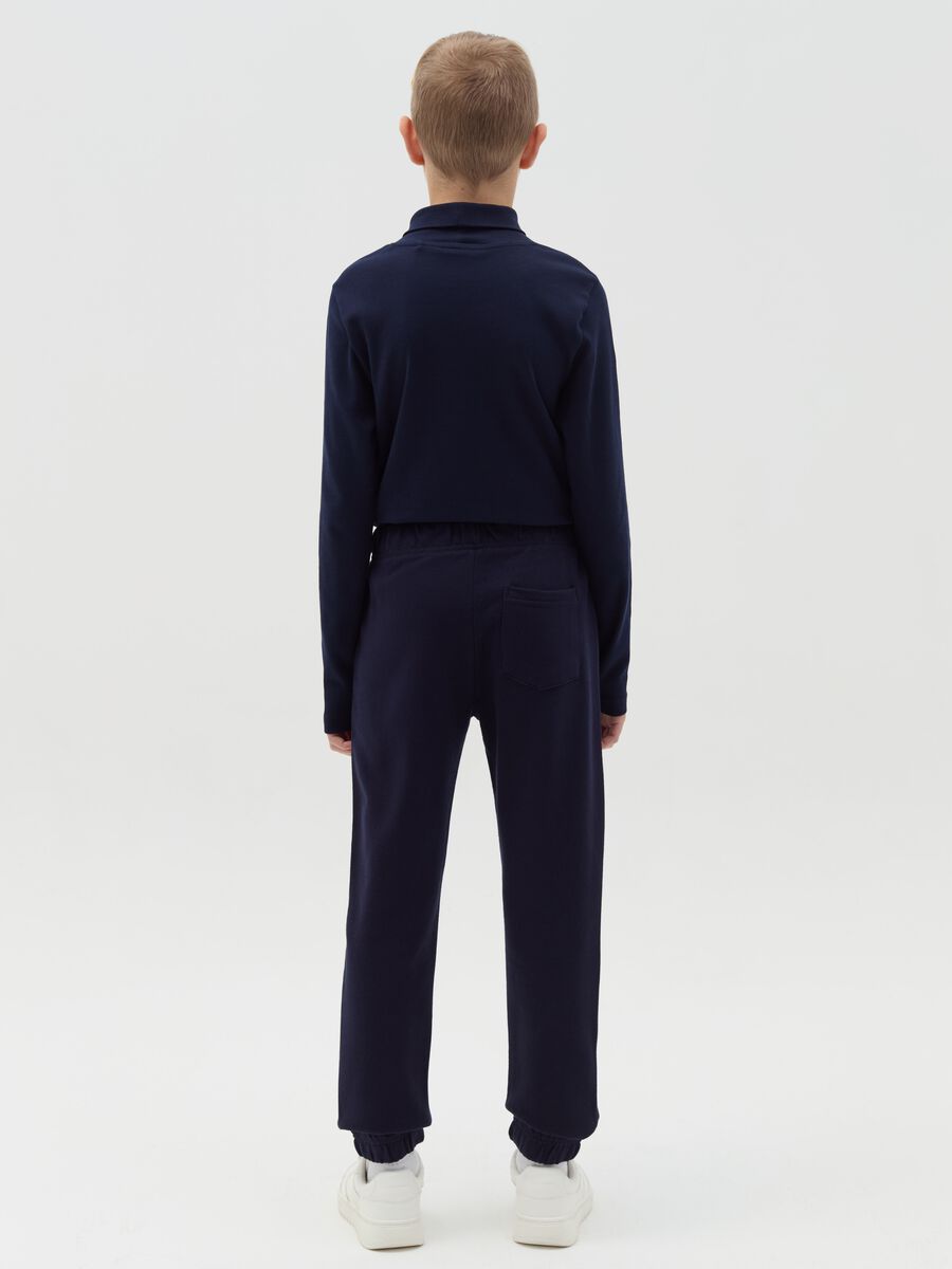 Joggers in felpa con coulisse_3