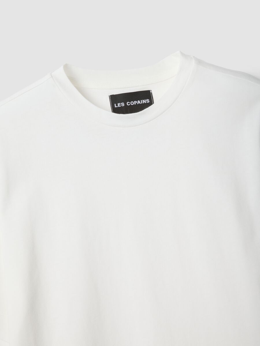 T-shirt bianca in puro cotone_5