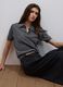 Grey pure wool polo-collar jumper with relaxed fit_0