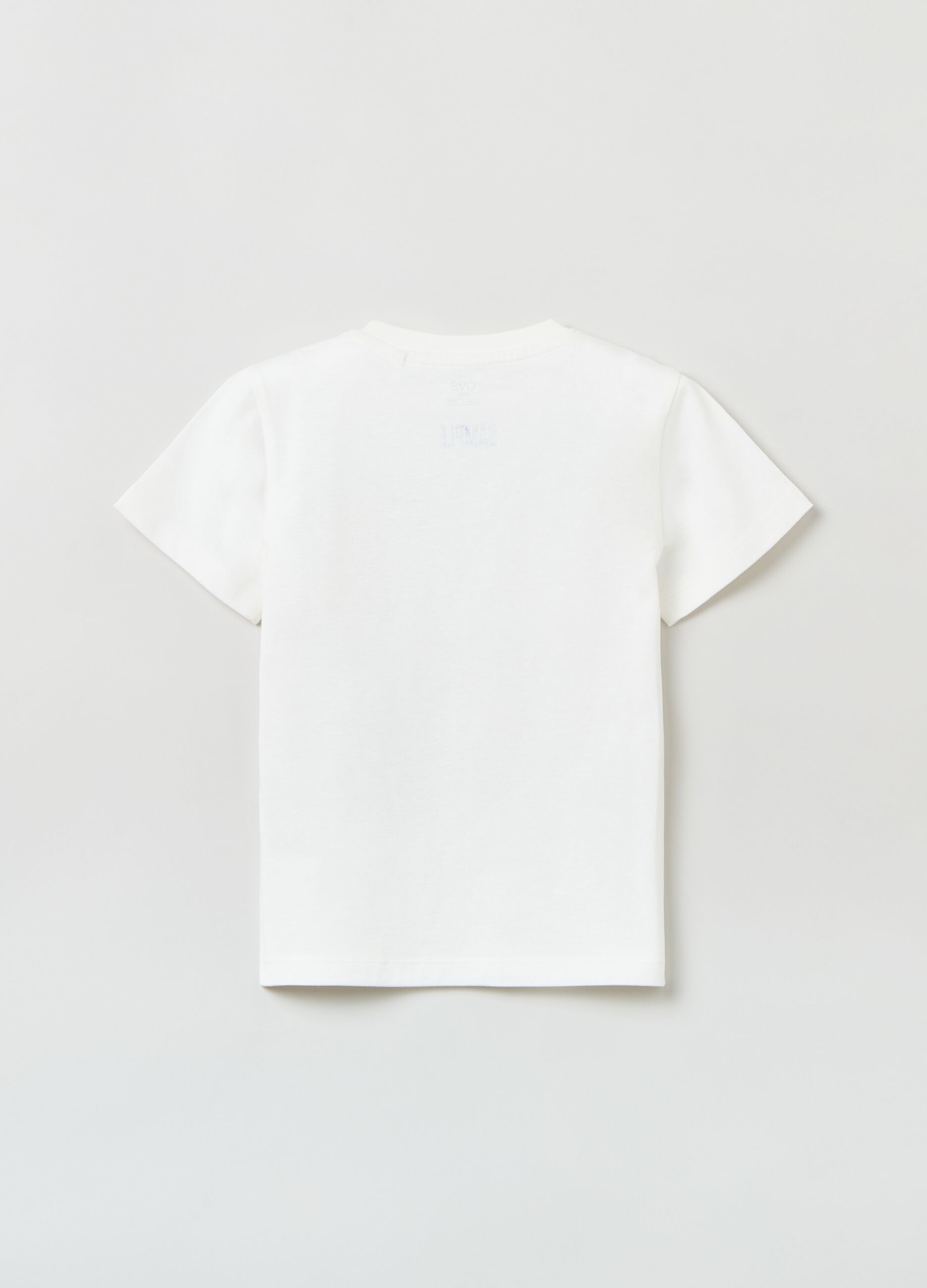 Cotton T-shirt with cobra print