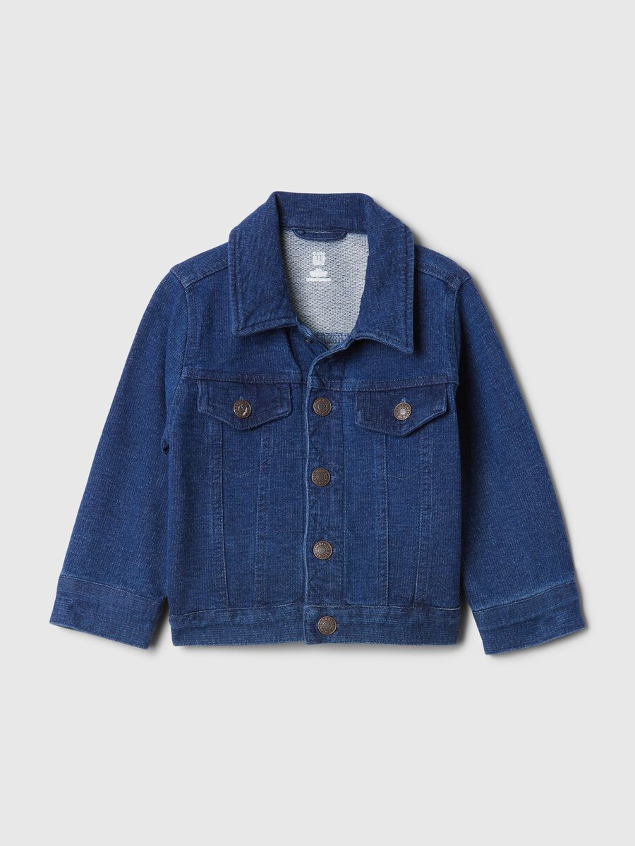 Giacca in French Terry denim_0
