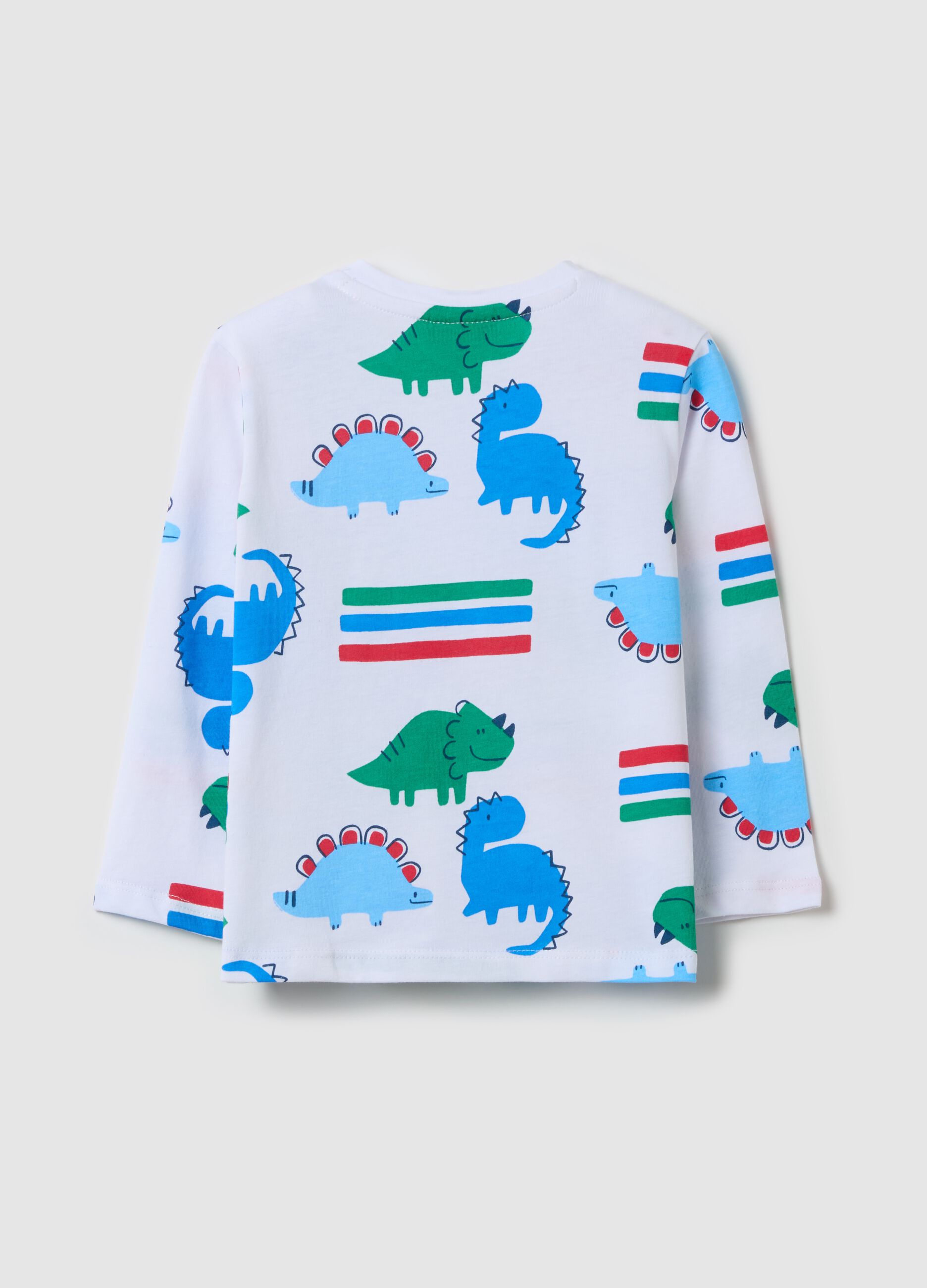 T-shirt a maniche lunghe con stampa all-over