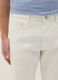 White stretch cotton slim fit jeans with five pockets_3