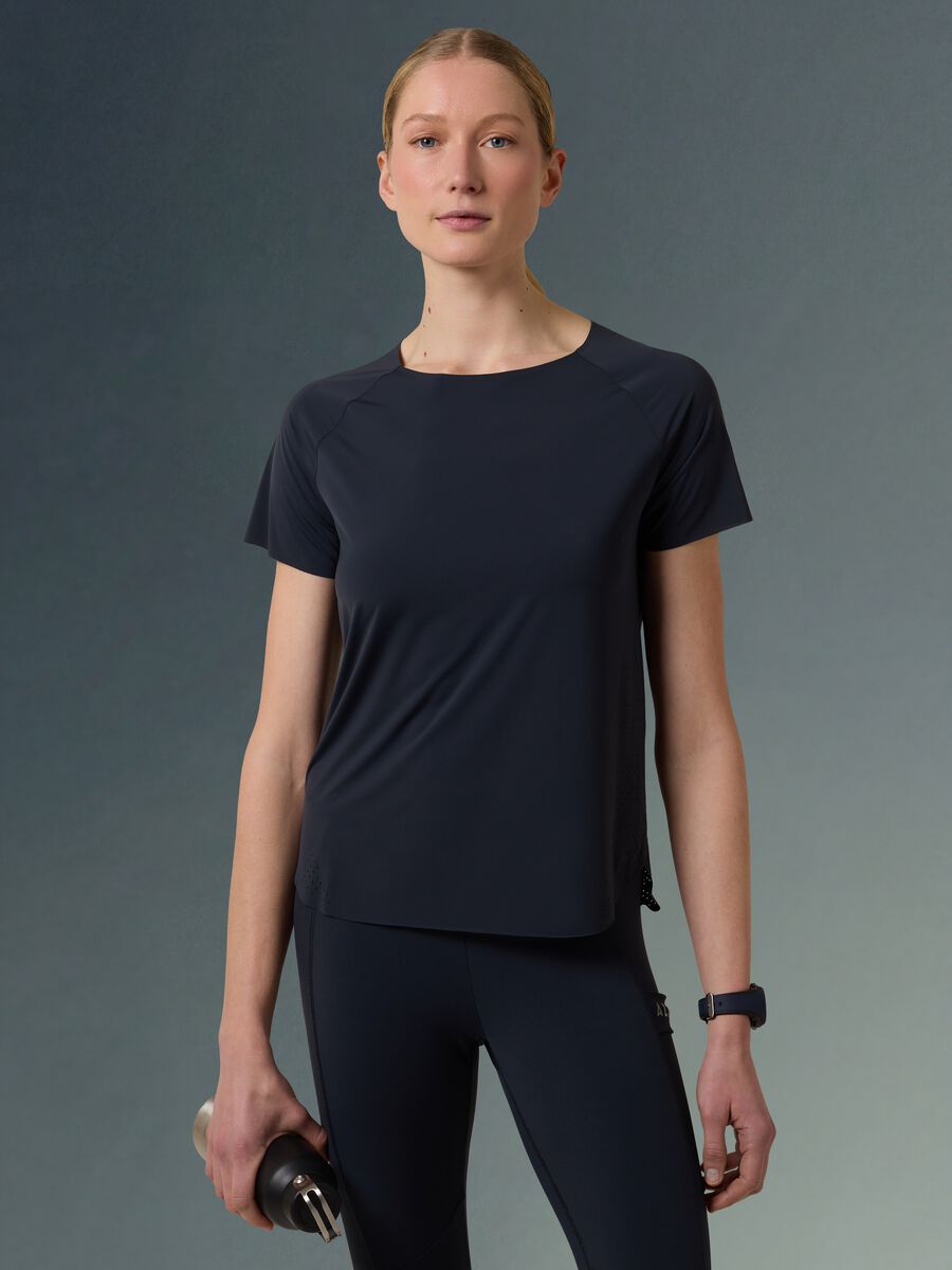 Technical T-shirt with side inserts ALTAVIA WITH DEBORAH COMPAGNONI_0