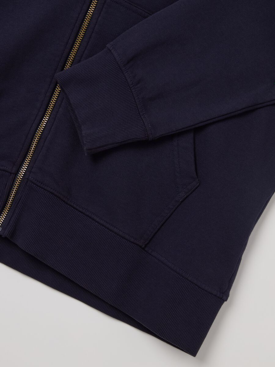 Full-zip sweatshirt in cotton with hood_5