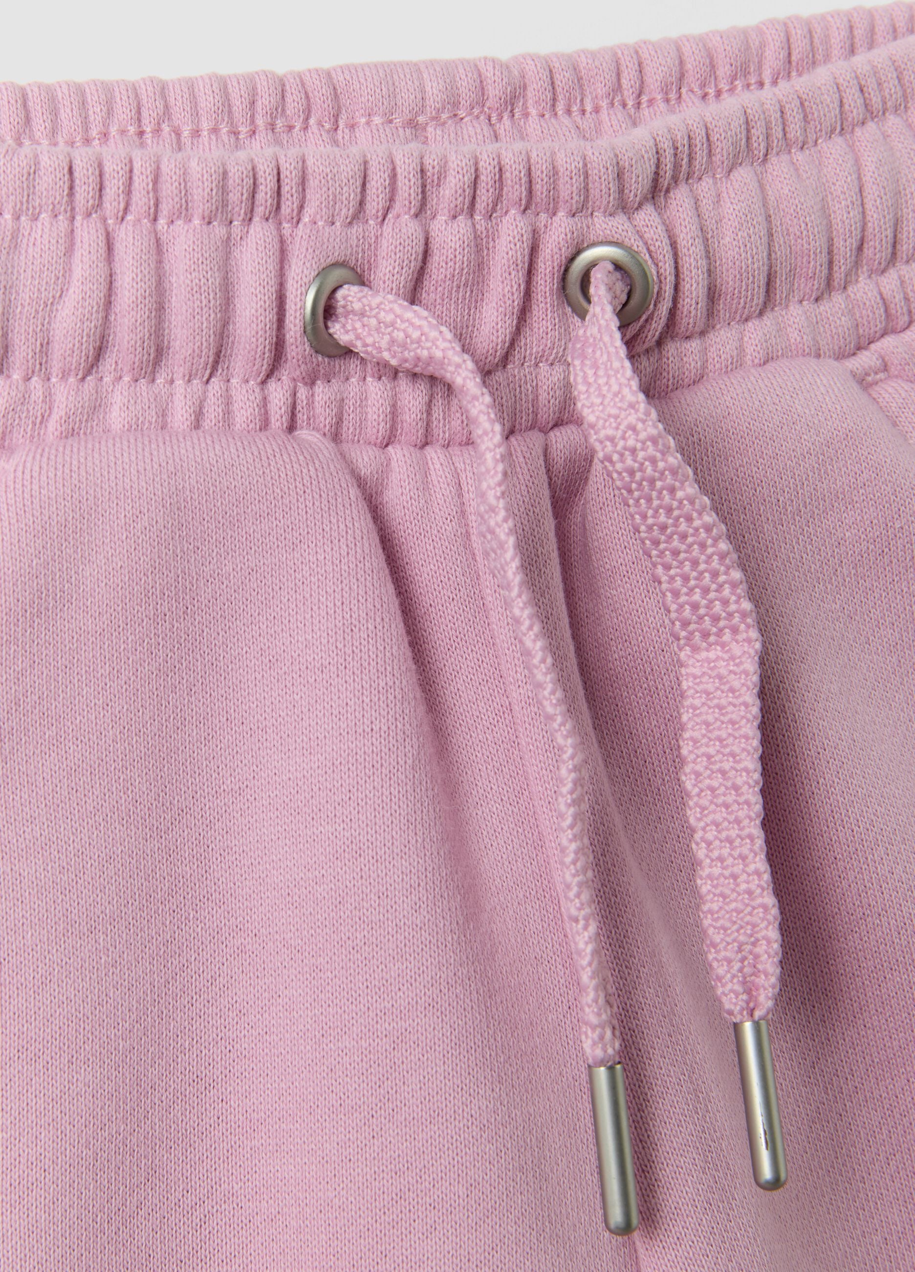Pink organic cotton culotte trousers