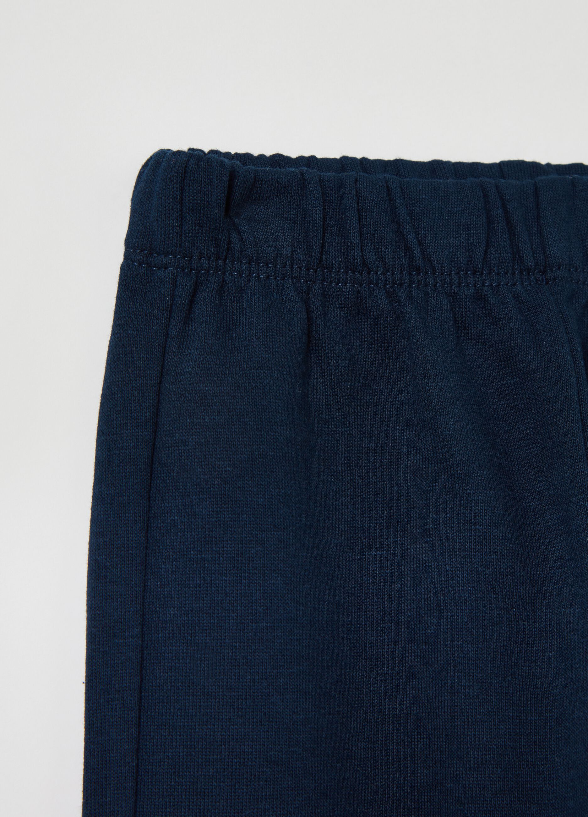Joggers in felpa con profili elasticati_2